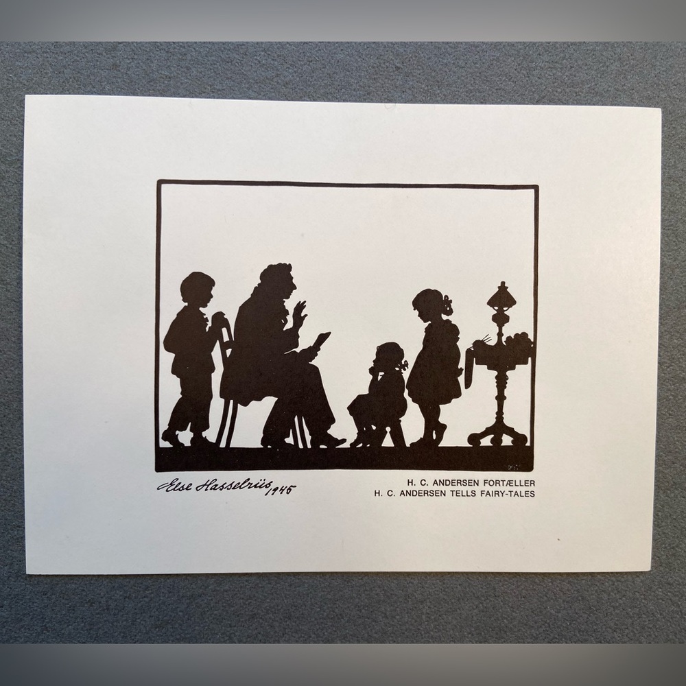 Vintage‎ Collection,Silhouette prints Hans Christian Andersen by Else Hasselriis